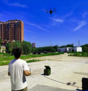 100米系留无人机系统应用于北京某高校